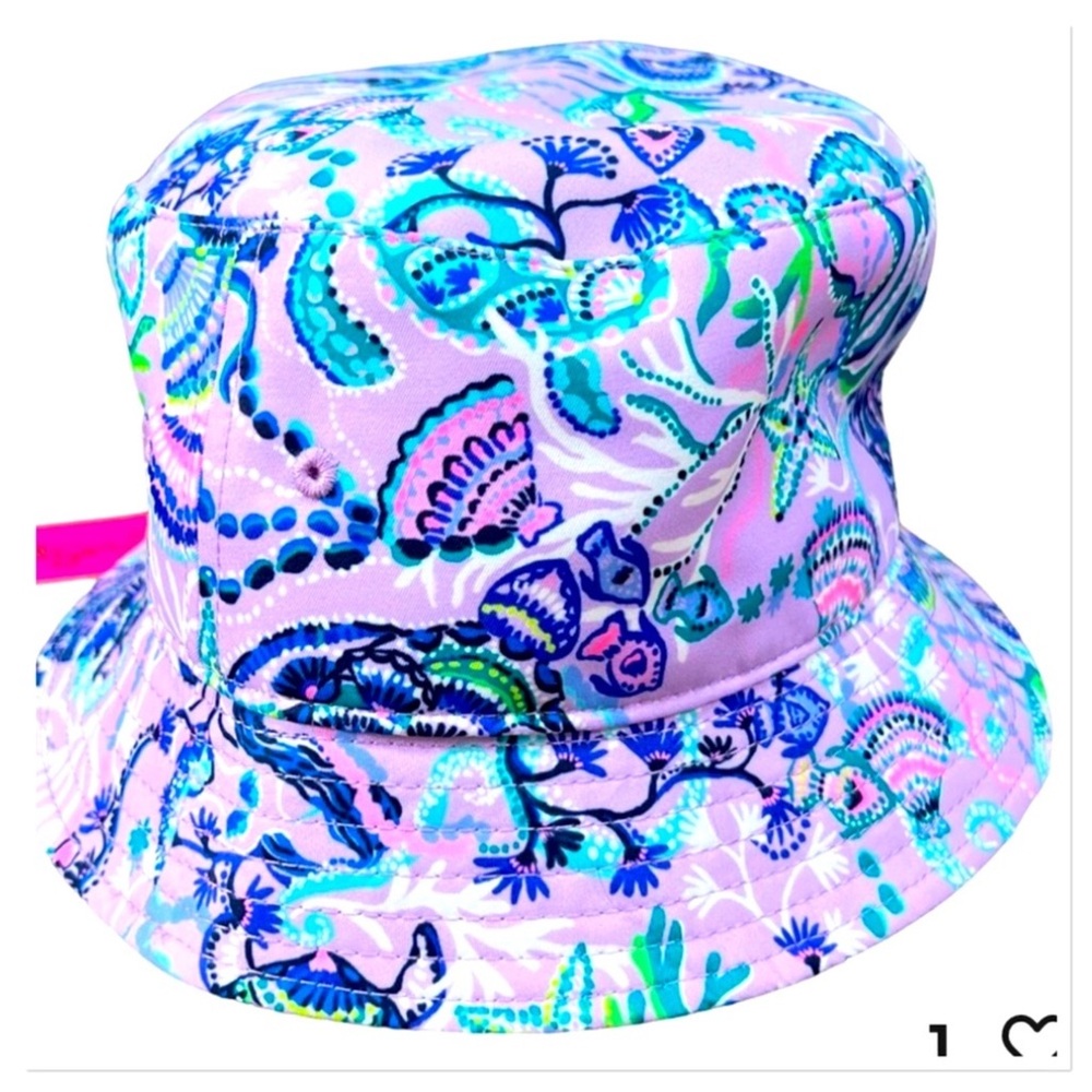 Lilly Pulitzer Bucket Sun Hat Colorful Patterned Bucket Hat